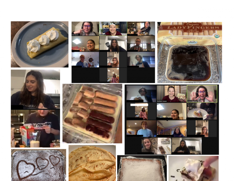 cooking night phot collage
